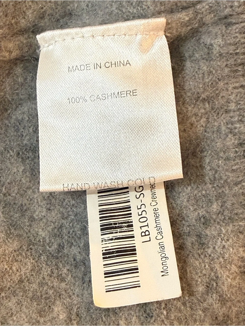 Quince 100% Mongolian Cashmere Crewneck Sweater Gray Size M Soft Luxury Knit